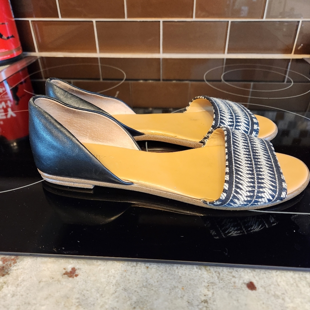 J. Crew F2028 open toe flats